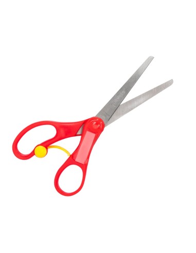 TIJERA ESCOLAR LIDERPAPEL 15 CM CON RESORTE FACILITAR EL CORTE UNIDAD