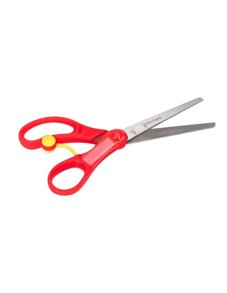 TIJERA ESCOLAR LIDERPAPEL 15 CM CON RESORTE FACILITAR EL CORTE UNIDAD