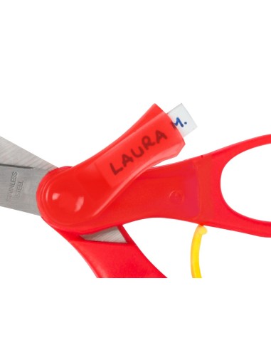 TIJERA ESCOLAR LIDERPAPEL 15 CM CON RESORTE FACILITAR EL CORTE UNIDAD