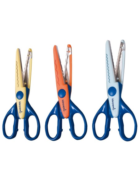 TIJERA ESCOLAR LIDERPAPEL CORTES EN ZIG-ZAG UNIDAD