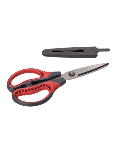 TIJERA TITANIO HOJA CURVA 16,5 CM FALICILIDAD CORTE CON FUNDA