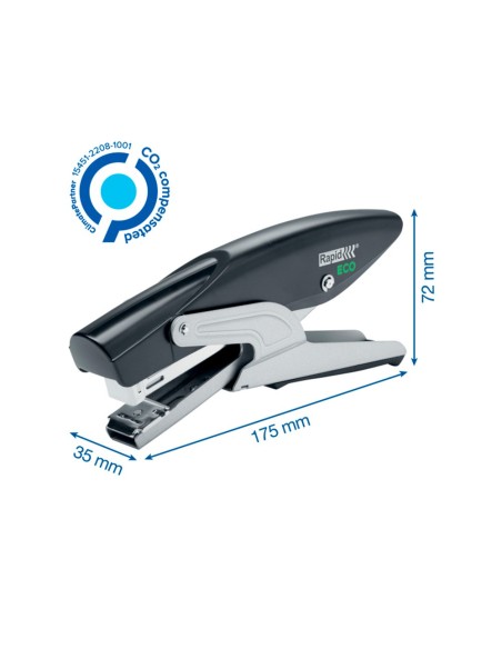 GRAPADORA RAPID TENAZA ECO PLAST.RECI 100% 20H. 24/6 26/6