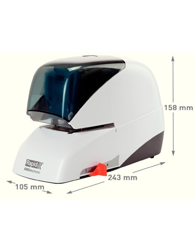 GRAPADORA RAPID 5050E ELECTRICA BL./NG. CAP. 50H. GRAPAS CASETE 5050