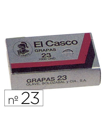 GRAPAS EL CASCO 23 CAJA 1000**03761