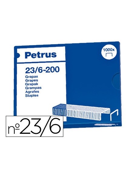 GRAPAS PETRUS LILIPUT Nº 23/6  COBREADAS CAJA 1000