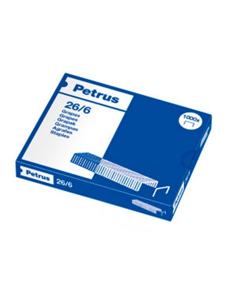 GRAPAS PETRUS Nº 26/6 GALVANIZADA CAJA 1000.