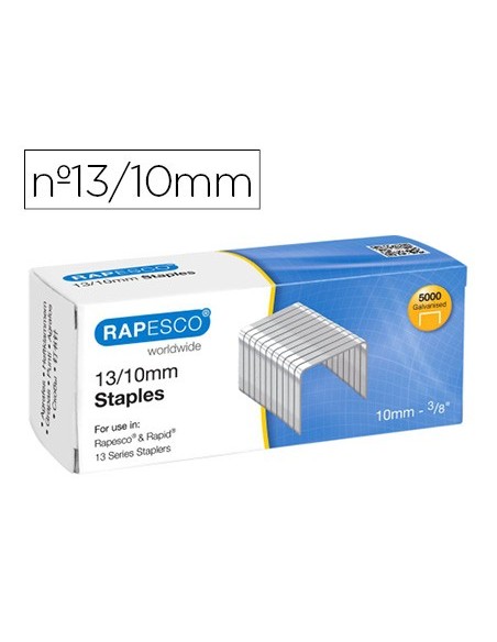 GRAPAS RAPESCO GALVANIZADA 13/10 CAJA 5000 UD.
