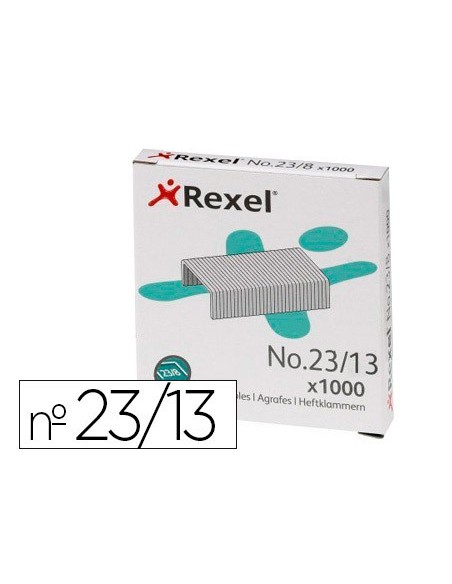 GRAPAS REXEL 23/13 ACERO CAJA 1000 UNIDADES 2101053