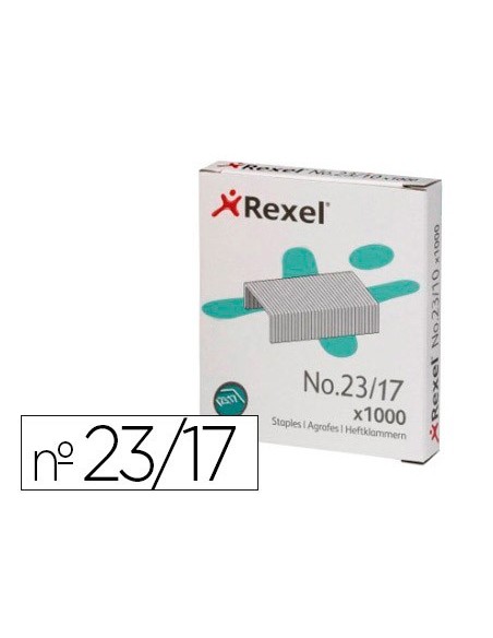 GRAPAS REXEL 23/17 ACERO CAJA 1000 UNIDADES