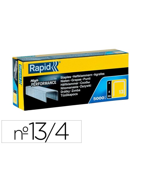 GRAPAS RAPID 13/4MM GALVANIZADA CAJA 5000 UD.
