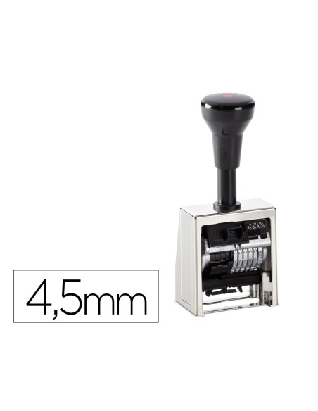NUMERADOR AUTOMATICO REINER METALICO 6 CIFRAS ALTURA TIPO 4,5MM