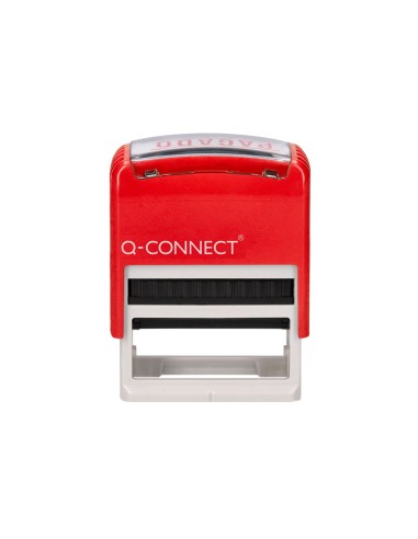 SELLO ENTINTADO AUTOMATICO Q-CON.PAGADO ALMOHADILLA 14X38MM RJ.