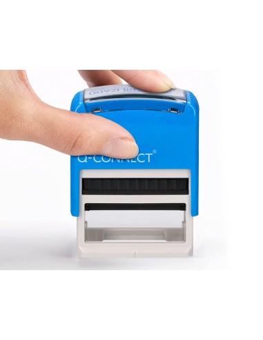 SELLO ENTINTADO AUTOMATICO Q-CON.CONTABILIZADO ALMOHADIL 14X38MM AZ.