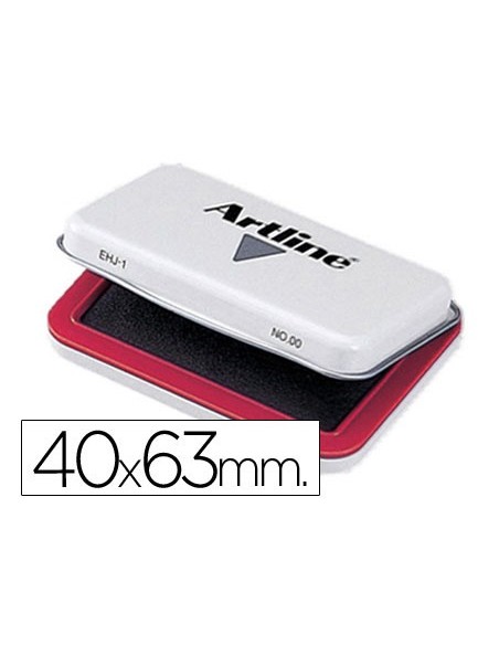 TAMPON ARTLINE Nº 00 ROJO 40X63 MM