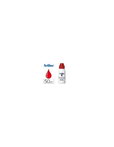 TINTA TAMPON ARTLINE ROJA FRASCO 50 CC