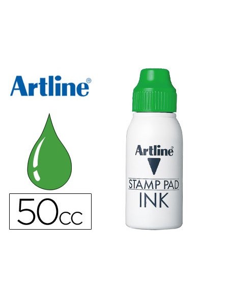 TINTA TAMPON ARTLINE VER FRASCO 50 CC