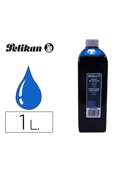 TINTA TAMPON PELIKAN AZUL FRASCO 1 LITRO