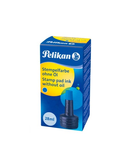 TINTA TAMPON PELIKAN AZUL FRASCO DE 28 ML