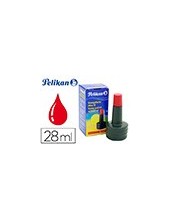 TINTA TAMPON PELIKAN ROJO  FRASCO DE 28 ML 2