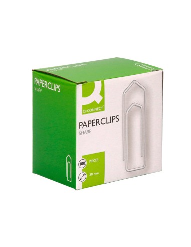 CLIPS NIQUELADOS Q-CON. Nº 4 50 MM CAJA 100
