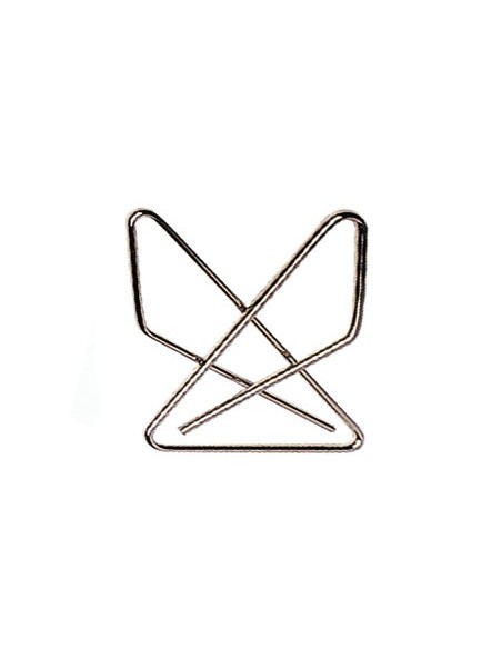 CLIPS PAJARITA NIQUELADOS CAJA 12 UDS. 65MM