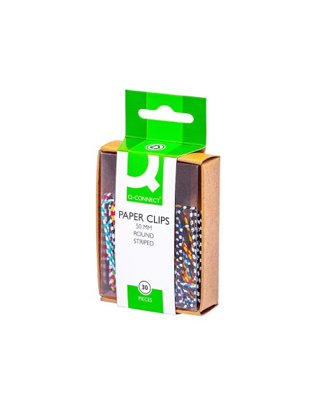 CLIPS COL.RAYADOS Q-CON.50 MM CAJA 30 UDS. COL.SURT.