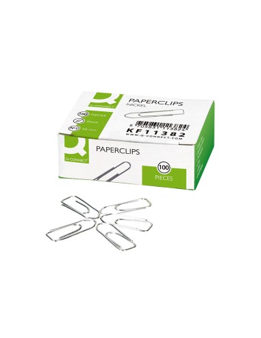 CLIPS NIQUELADOS Q-CON.N 1 PICOS 20MM CAJA 100 UD.