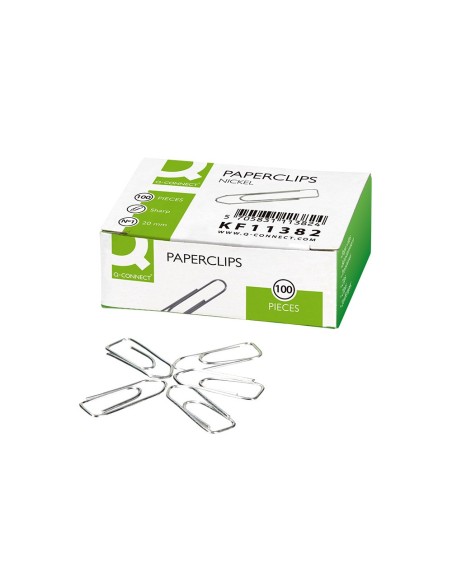 CLIPS NIQUELADOS Q-CON.N 1 PICOS 20MM CAJA 100 UD.