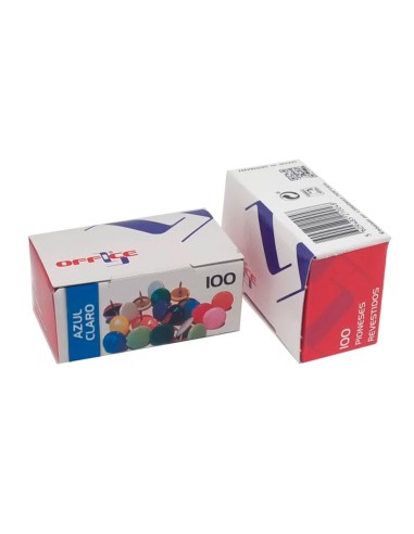CHINCHETA LISMANIA OFFICE AZ. CLARO CAJA 100 UD.