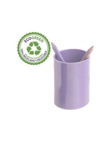 CUBILETE PORTALAPICES ARCHIVO 2000 ECOGREEN 100% RECICLADO MALVA PAST
