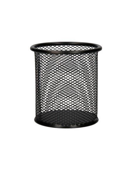 CUBILETE PORTALAPICES Q-CON.METAL RED.NEGRO MEDIDA DIAMETRO 86 ALTURA