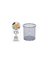 CUBILETE PORTALAPICES Q-CON.METAL RED.PLATA MEDIDA DIAMETRO 86 ALTURA 2