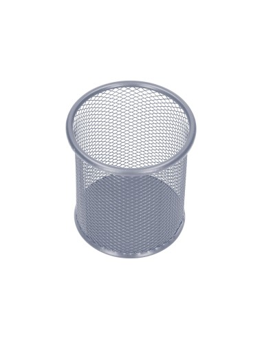 CUBILETE PORTALAPICES Q-CON.METAL RED.PLATA MEDIDA DIAMETRO 86 ALTURA