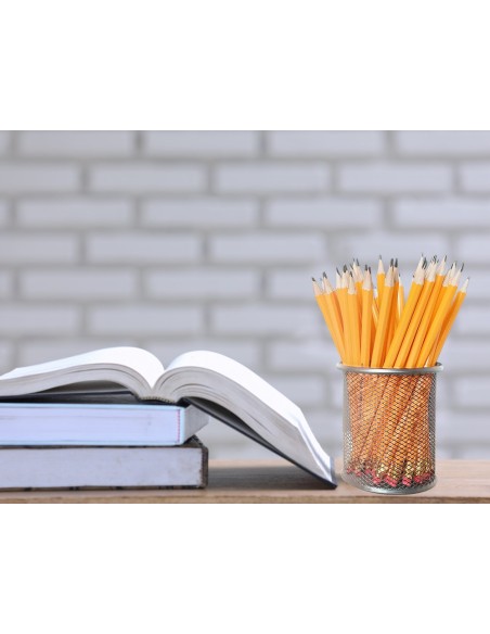 CUBILETE PORTALAPICES Q-CON.METAL RED.PLATA MEDIDA DIAMETRO 86 ALTURA