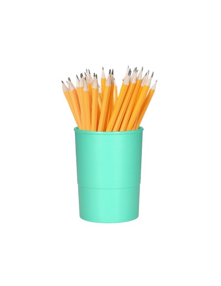 CUBILETE PORTALAPICES Q-CON.VE. MENTA PAS OPACO PLAST 75MM ALTO 100MM