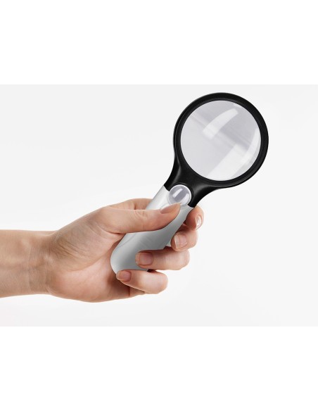 LUPA ELECTRICA Q-CON.KF18752 ARO ABS 75 MM 3 AUMENTOS 3 BOMBILLAS LED