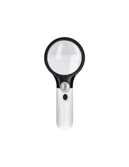 LUPA ELECTRICA Q-CON.KF18752 ARO ABS 75 MM 3 AUMENTOS 3 BOMBILLAS LED