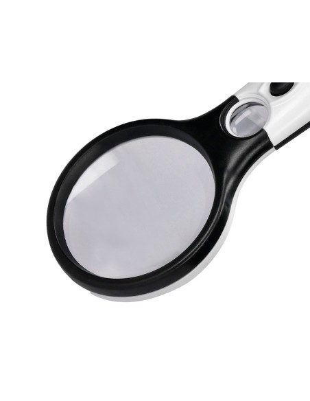 LUPA ELECTRICA Q-CON.KF18752 ARO ABS 75 MM 3 AUMENTOS 3 BOMBILLAS LED