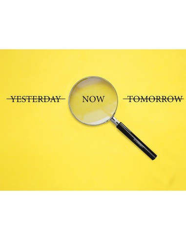 LUPA CRISTAL ARO METALICO MANGO NEGRO W-105 89 MM