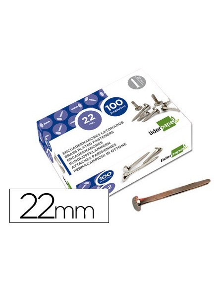 ENCUADERNADORES N.4 22 MM CAJA 100