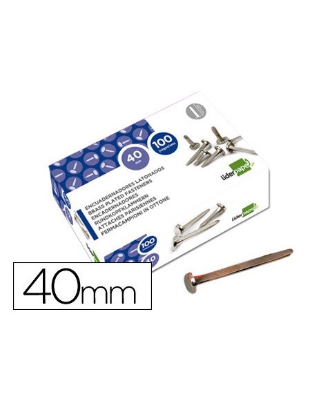 ENCUADERNADORES N.8 40 MM CAJA 100