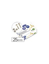 ENCUADERNADORES 25 MM C/ARANDELA LATONADOS CAJA 100 2