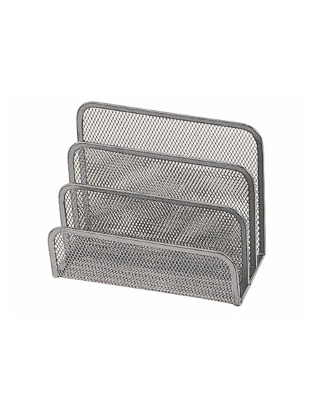 SOPORTE CARTAS GXA1 METALICO REJILLA GRIS 175X140X82 MM