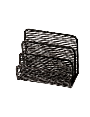 SOPORTE CARTAS Q-CON.-METALICO REJILLA NEGRO 175X140X82 MM