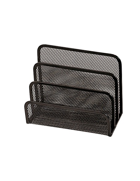 SOPORTE CARTAS Q-CON.-METALICO REJILLA NEGRO 175X140X82 MM