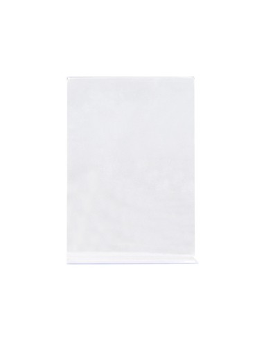 EXPOSITOR SOBREM.Q-CON.C/FORMA T METACRILATO TAMAÑO A5 A DOS CARAS