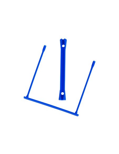 ENCUADERNADOR FASTENER Q-CON.PLASTICO E-CLIPS COLOR AZUL CAJA 100 UDS
