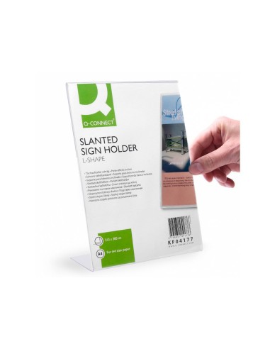 EXPOSITOR SOBREMESA Q C/C/FORMA L METACRILATO213X300 MM KF04177