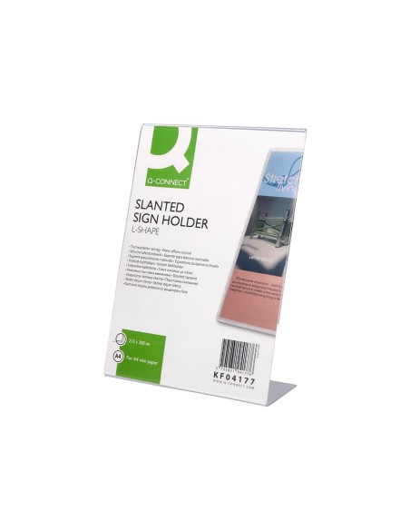 EXPOSITOR SOBREMESA Q C/C/FORMA L METACRILATO213X300 MM KF04177