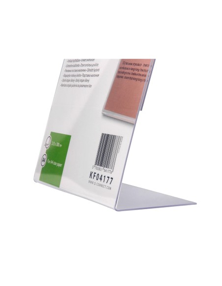 EXPOSITOR SOBREMESA Q C/C/FORMA L METACRILATO213X300 MM KF04177